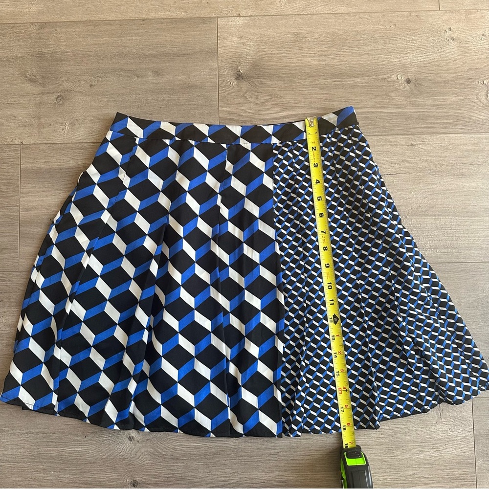 Halogen A-Line skirt - size 6 - blue, black, white - Picture 3 of 4